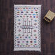 Tapis bohème blanc marocain 112x195 cm