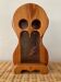 Tirelire vintage hibou en pin massif