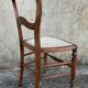 Antique chair, restored, rope seat, late 19th century.