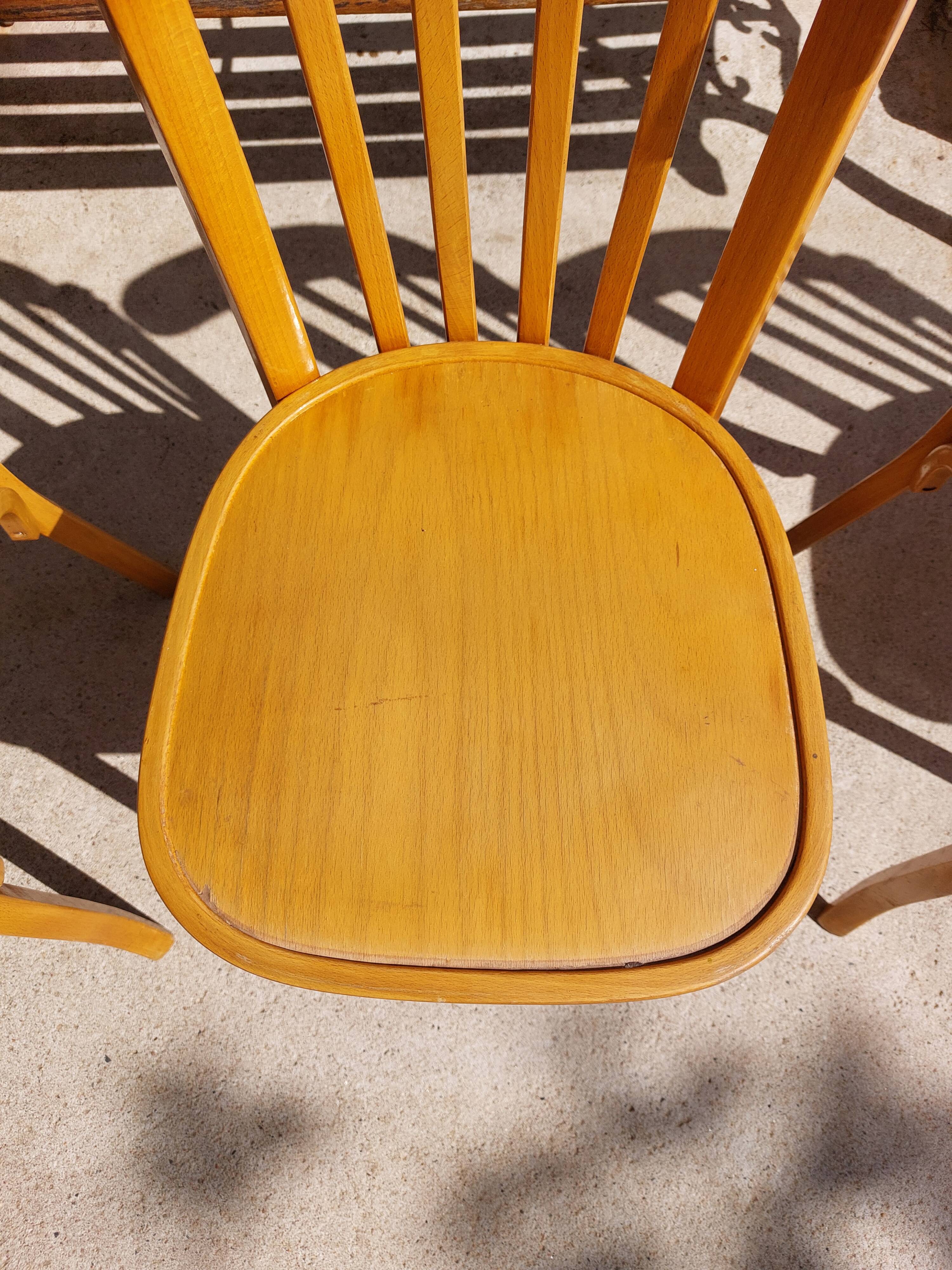 4 vintage Baumann bistro chairs