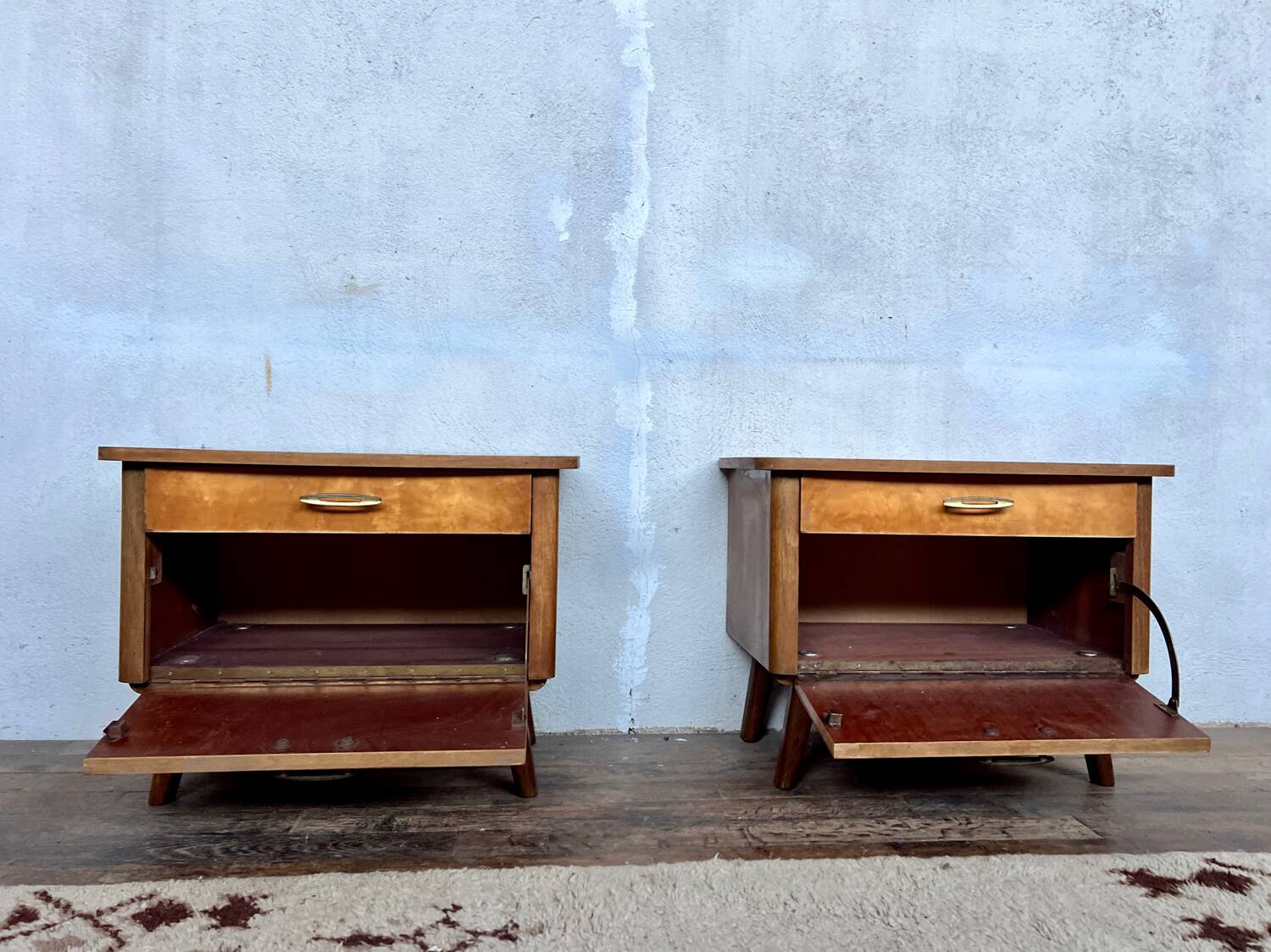 Paire de chevet / table de nuit vintage