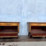 Pair of vintage bedside tables / nightstands