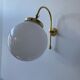 Lot 2 vintage opaline wall lamps