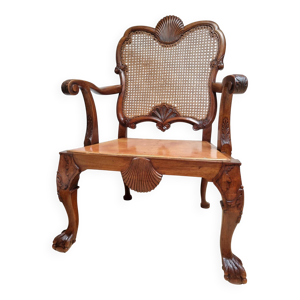 Fauteuil Bergère chippendale,