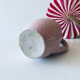 Pitcher in pink glazed ceramic
