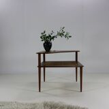 Danish design teakwood minerva corner table by Peter Hvidt & Orla Molgaard-Nielsen