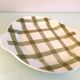 Moulin des Loups pie dish green tablecloth model / 50s-60s