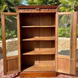 Renaissance Style Walnut Bookcase or Display Cabinet