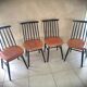 Set of 4 Scandinavian style Fanett chairs by Ilmari Tapiovaara