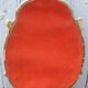 Silver wooden mirror 55 x33 cm