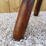 Solid wood tripod stool