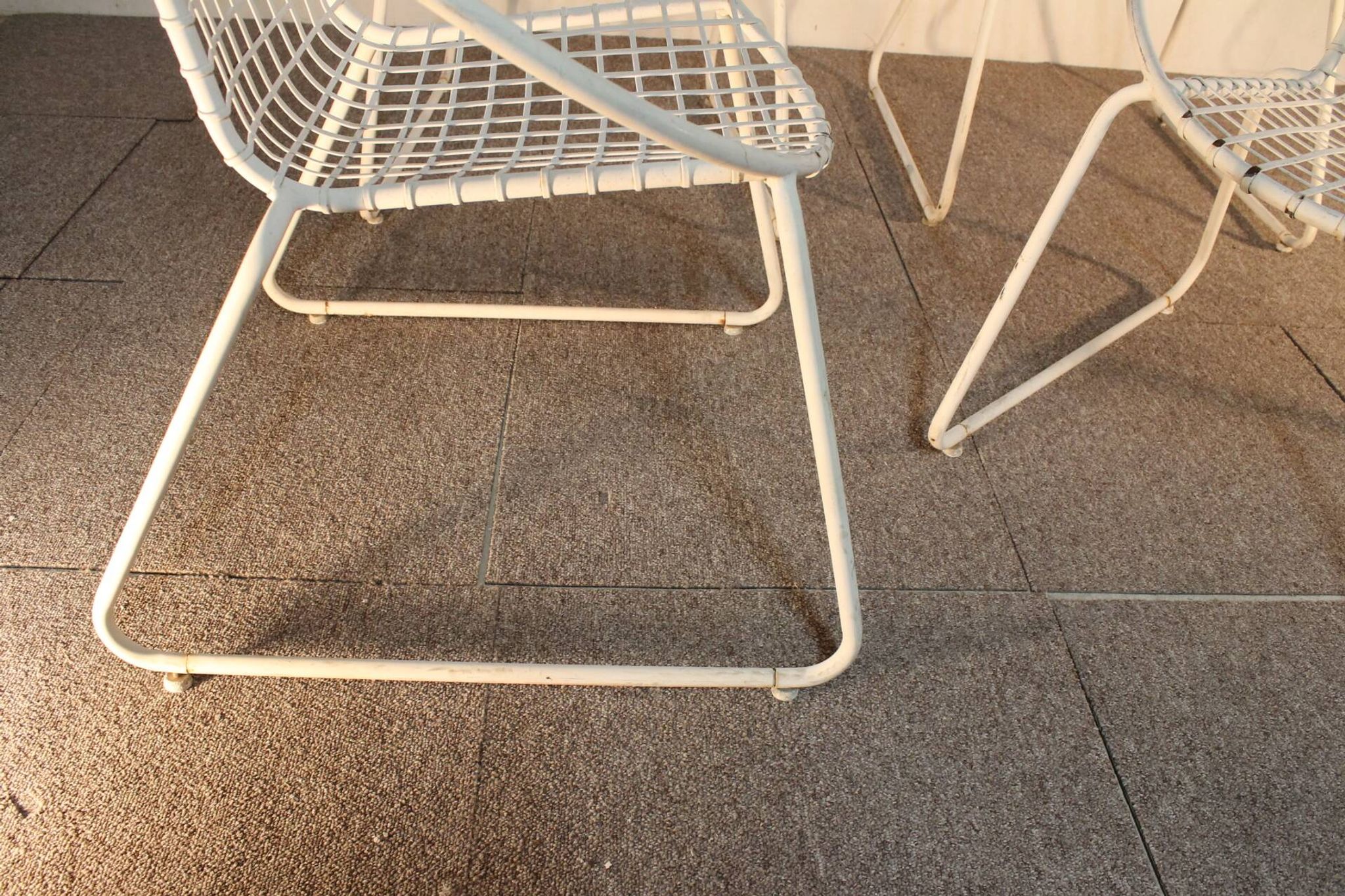 4 iron armchairs, design