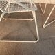 4 iron armchairs, design