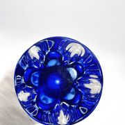 Lot vase and bowl - Josef Hospodka Chribska - Blue Sommerso - 1960