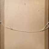 Painting drawing and flange "Young smiling woman" 30's signed L. George