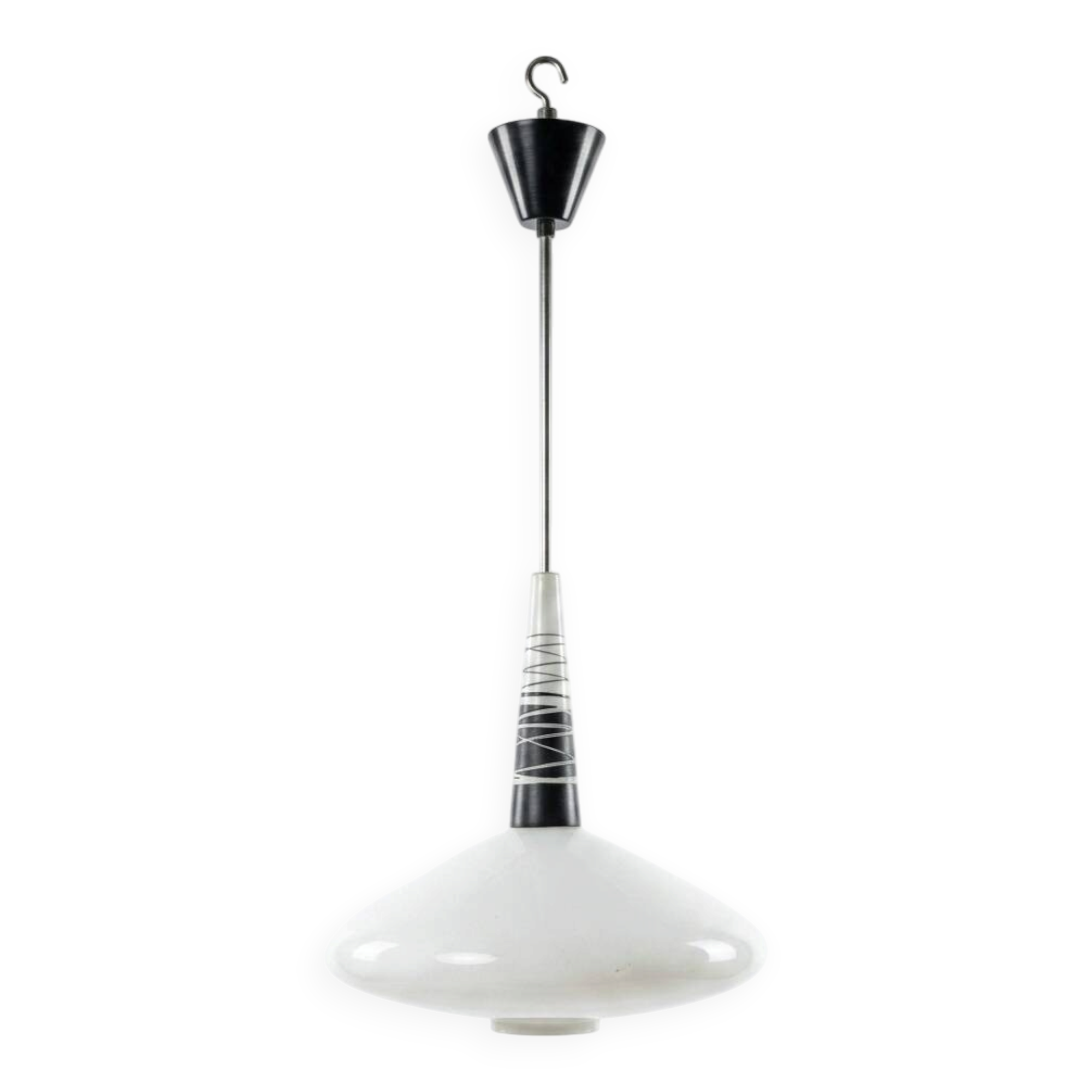 Suspension in vintage opaline from the 1960s.