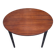 Table à manger en bois avec plateau rond extensible, années 1950