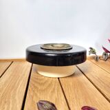 Pique flowers design resin black n white