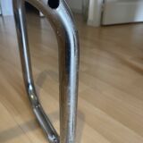 Chrome and smoked glass coffee table