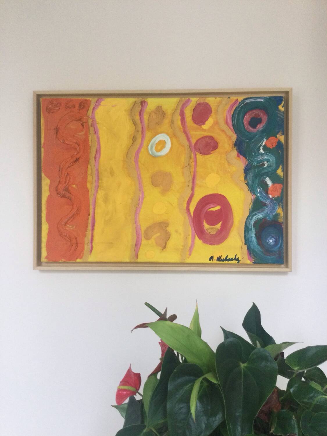 Oil on canvas by michael mulcahy (1952)