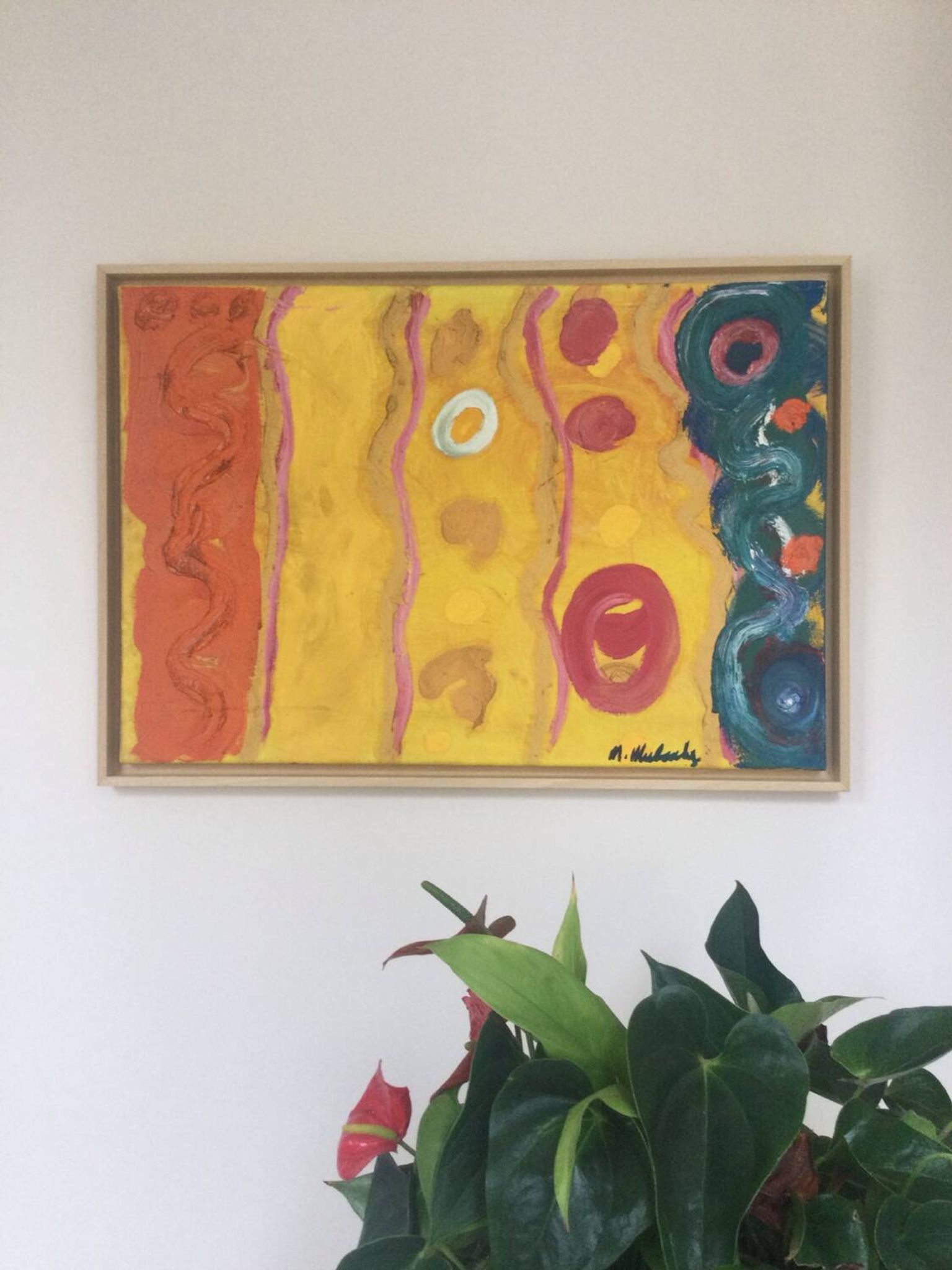 Huile sur toile de michael mulcahy (1952)
