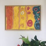 Oil on canvas by michael mulcahy (1952)