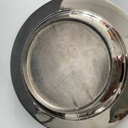 Vide  poche vintage en métal chromé et laiton