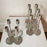 Set of 10 aluminum candle holders