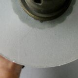 Pair of metal and glass sconces, 50s