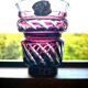 Ruby Red Boléro Crystal Vase Val Saint Lambert