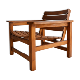 Massive wooden chair 1970