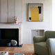 Abstract painting yellow acrylic "Soft harmony" 60x50cm