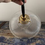 Holophane glass wall light