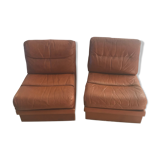 Pair of low chairs by Charpentier