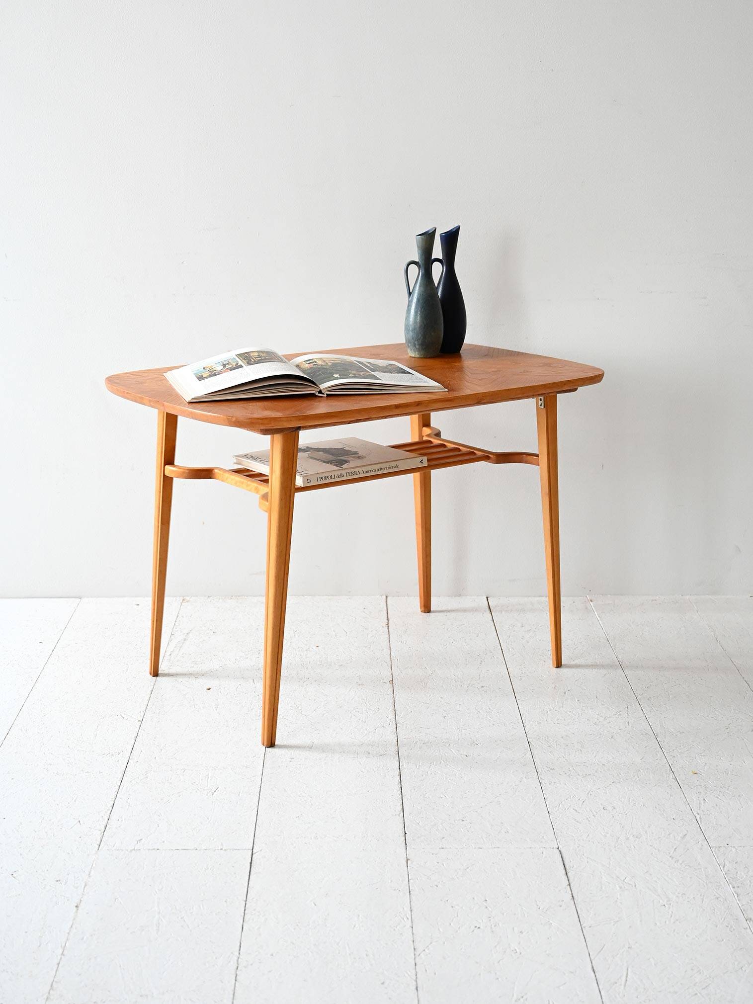 1960s Scandinavian coffee table in ash and beech