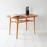 1960s Scandinavian coffee table in ash and beech