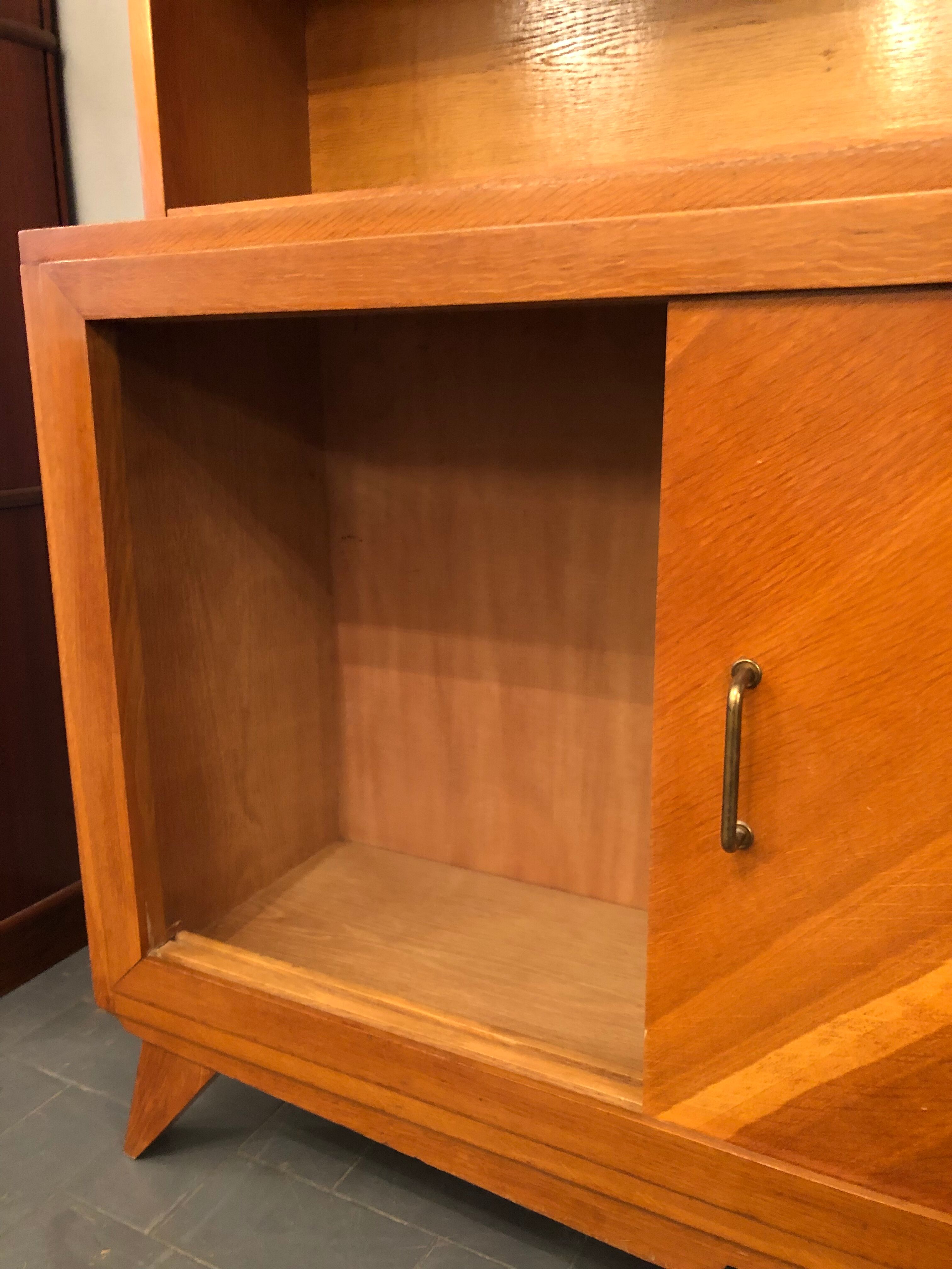 Vintage bookcase feet compass