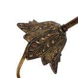 Vintage - Hollywood Regency style - pendant lamp - globe lamp - gold plated