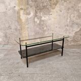 Table basse en verre années 50
