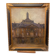 Oil on canvas framed bell tower of a cathedral