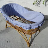 Cradle rattan basket