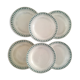 Assiettes creuses terre de fer Digoin Sarreguemines.