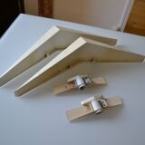 Pair of modernist reconstruction wall lamps