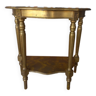 Louis XVI style gilded wood console