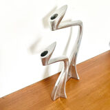 Pair of candle holders by Matthew Hilton