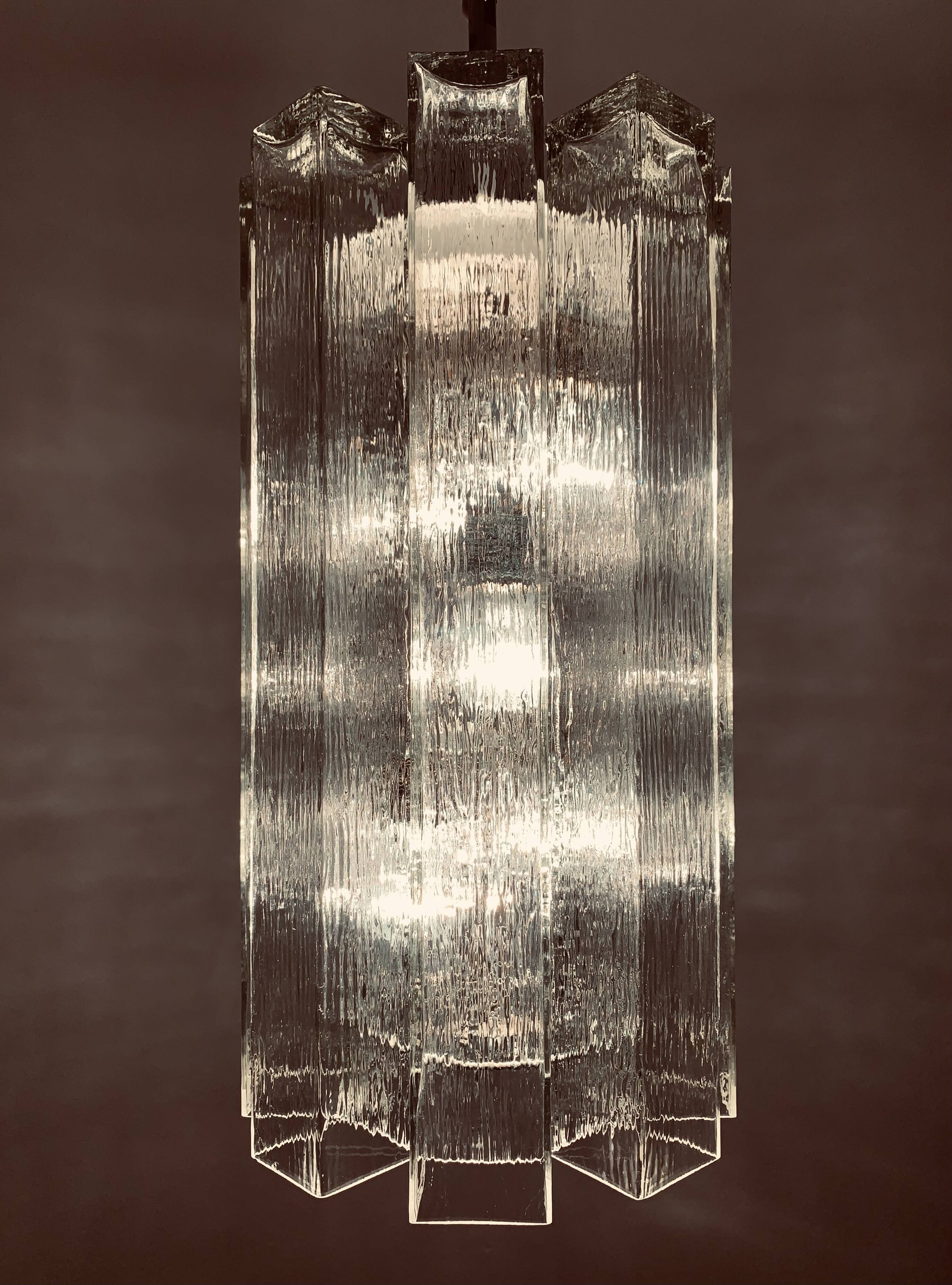 Large Crystal Glass Chandelier by Doria