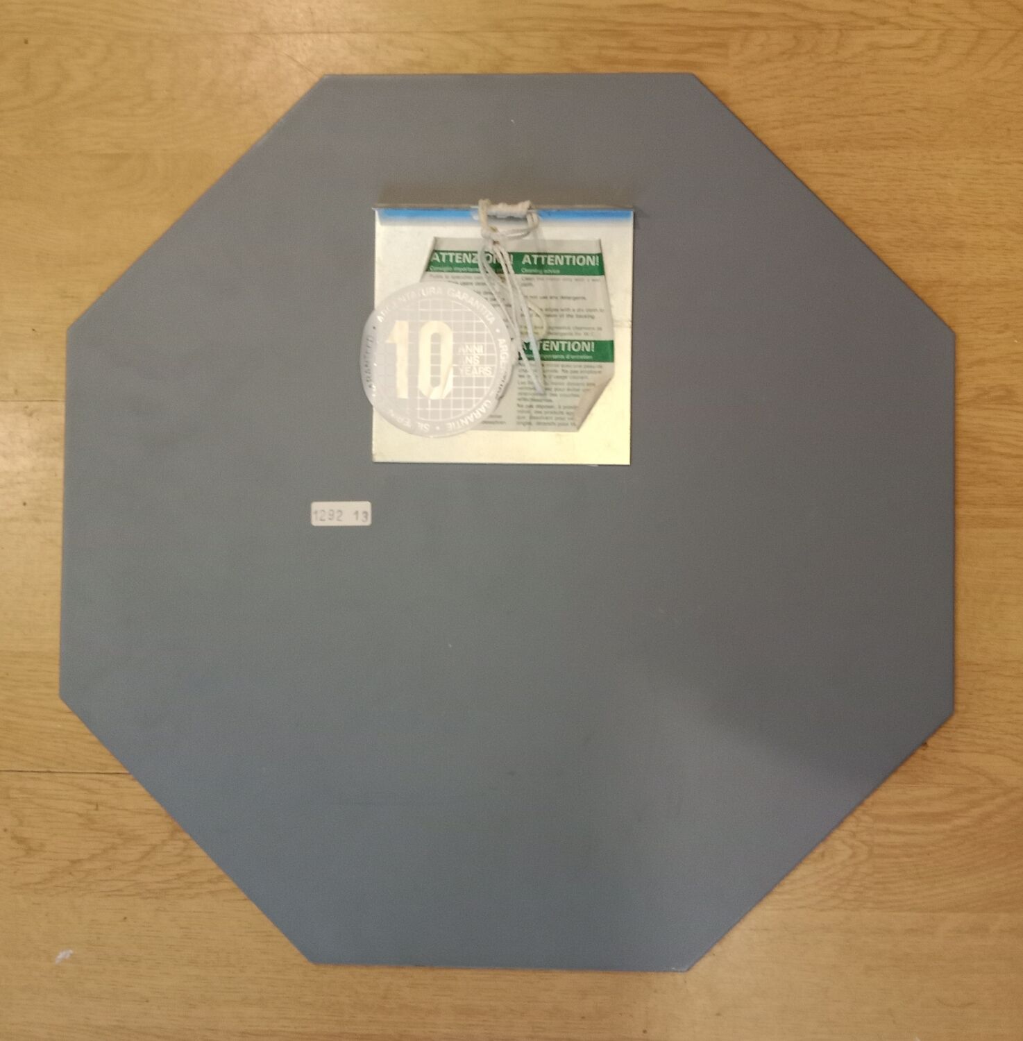 Vintage hexagonal beveled mirror
