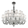 Monumental Modern Transparent Murano Glass Chandelier