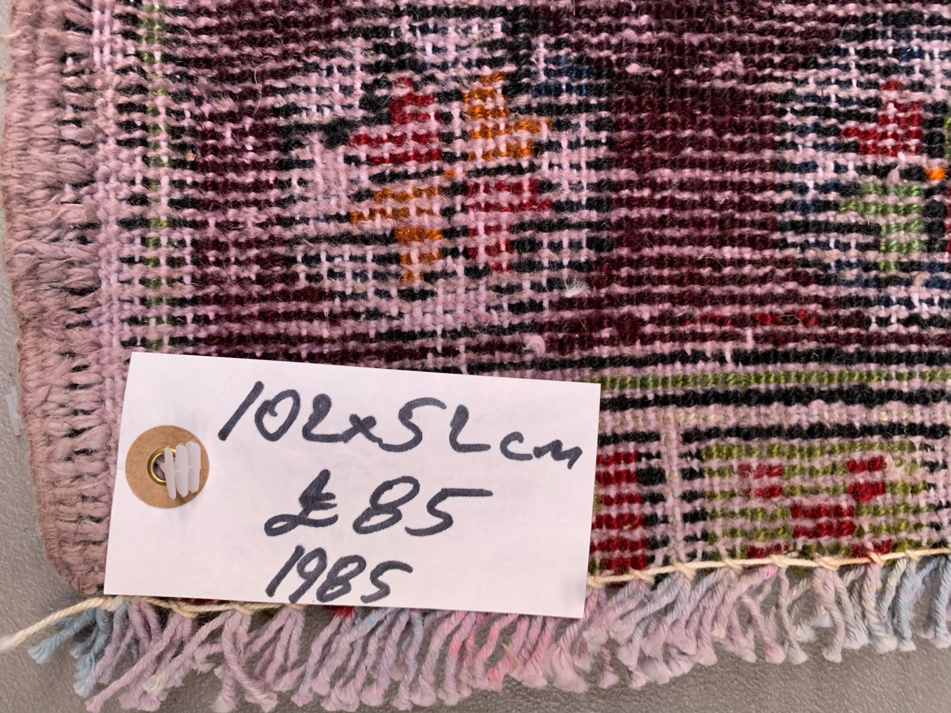 Small Vintage Turkish Rug 102x52 cm, Short Runner, Tribal, Shabby Chic