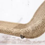 Tom Dixon Bolide rocking chaise in steel and woven seagrass – London, 1991